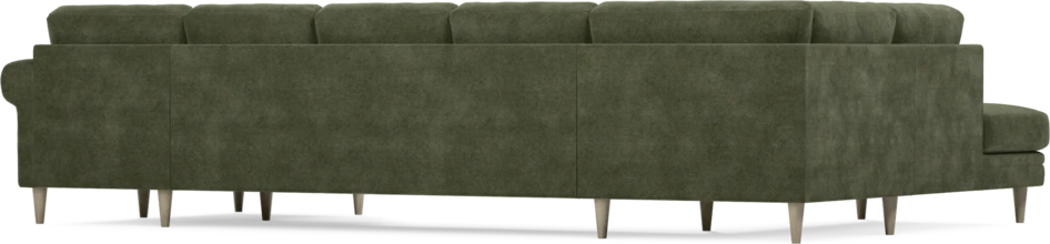 Eden - 3-sits soffa med divan vänster och schäslong höger - Grön