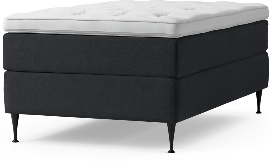 Delux Exclusive - Kontinentalsäng, enkelsäng 120 cm med bäddmadrass och sängben