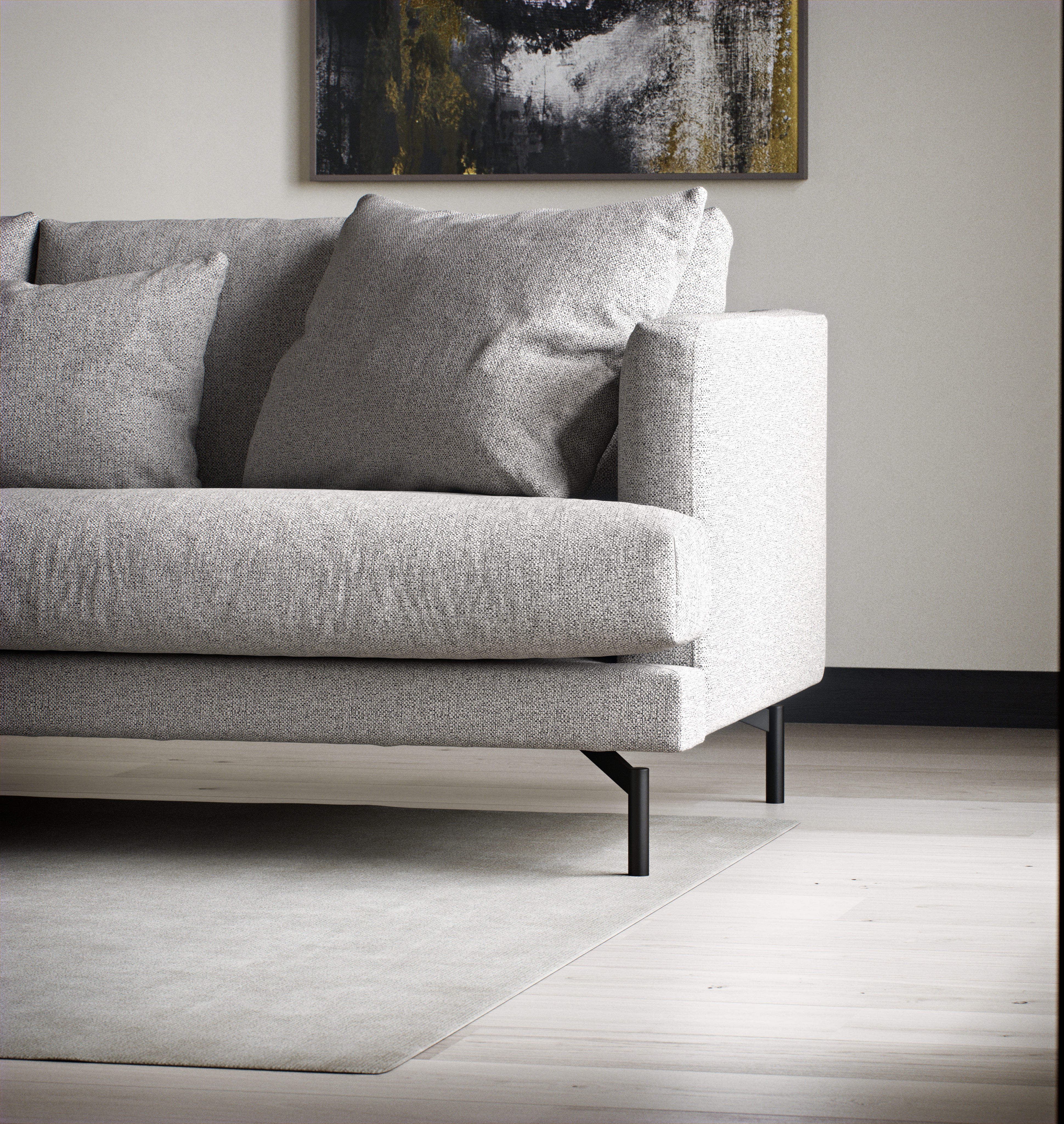 Harper - 3-sits soffa med divan vänster - inspiration