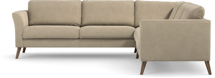 Bridge - Hörnsoffa, 3+3-sits - Beige