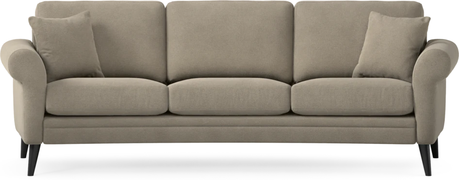 Eden - 3-sits soffa svängd - Beige