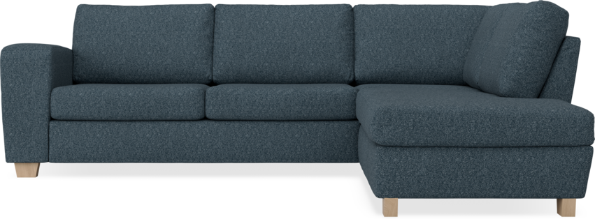 Friday - 2,5-sits soffa med divan höger - Blå