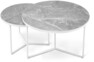 Encore - Utesatsbord, Ø 80/60 cm - Vit