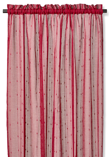 Celine - Gardin, 140x250 cm, 2-pack - Röd