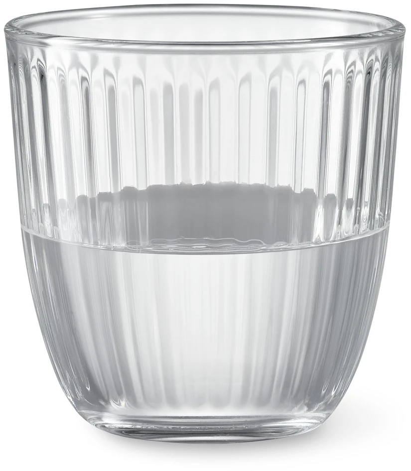 Stripe - Glas 4-pack, H 8,3 Ø 8,3 cm, 29 cl - Vit