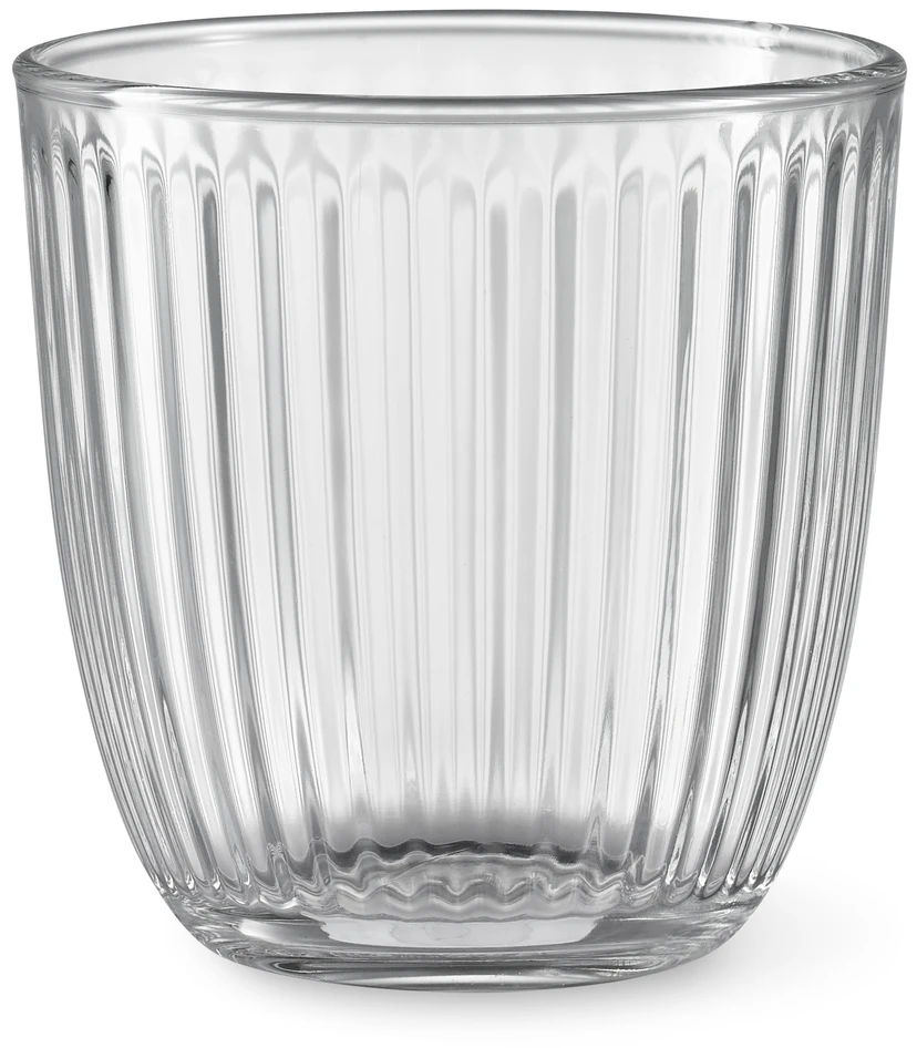 Stripe - Glas 4-pack, H 8,3 Ø 8,3 cm, 29 cl - Vit