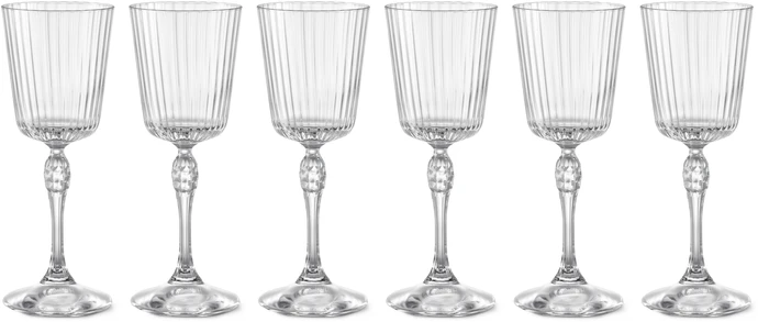 America '20s, Vinglas 6-pack, H 20 Ø 8 cm, 25 cl