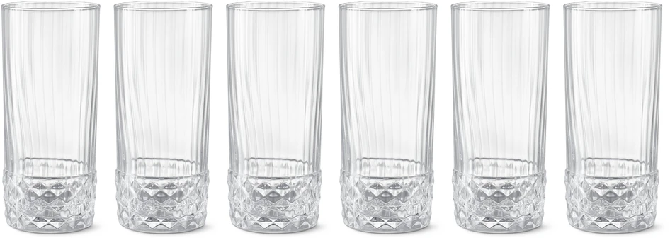 America '20s - Longdrinkglas 6-pack, H 16 Ø 7,5 cm, 49 cl - Vit