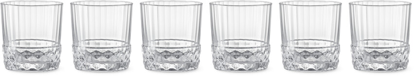 America '20s - Dricksglas, H 9 Ø 9 cm, 37 cl, 6-pack - Vit