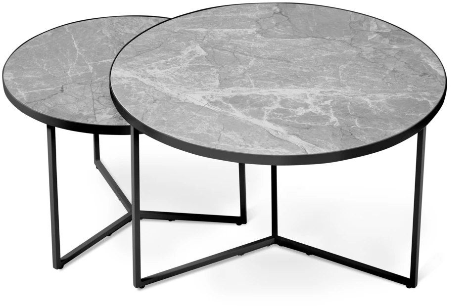 Encore - Utesatsbord, Ø 80/60 cm - Vit