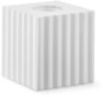 Box - Bordslampfot, B10 H10 cm - Vit