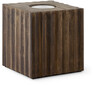 Box - Bordslampfot, B10 H10 cm - Brun