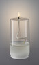 Flamme Float - LED-ljus, H 17,5 Ø 8 cm - Vit