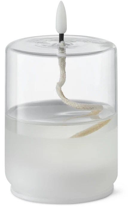 Flamme Float, LED-ljus, H 13 Ø 8 cm, timer