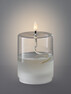 Flamme Float - LED-ljus batteridrivet, H 13 cm - Vit