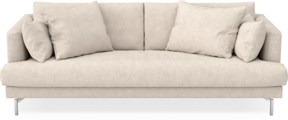 Harper - 3-sits soffa, hel dyna - Vit