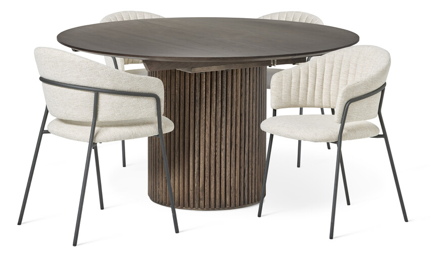 Cord - Matgrupp med 4 karmstolar Sharon - Beige