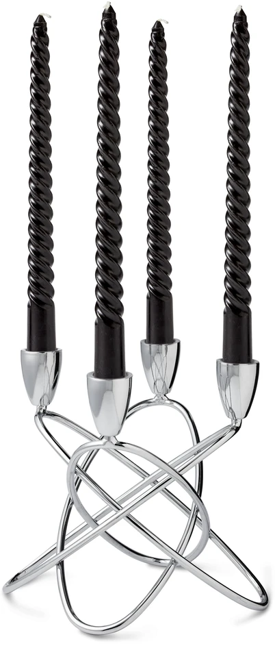 Wave - Ljusstake, H 19 cm - Grå