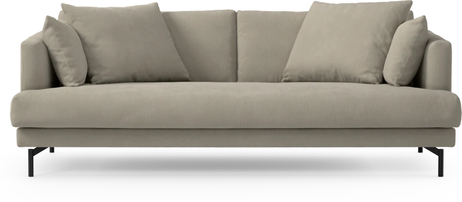 Harper - 3-sits soffa, hel dyna - Beige