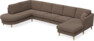 Eden - 3-sits soffa med divan vänster och schäslong höger - Beige