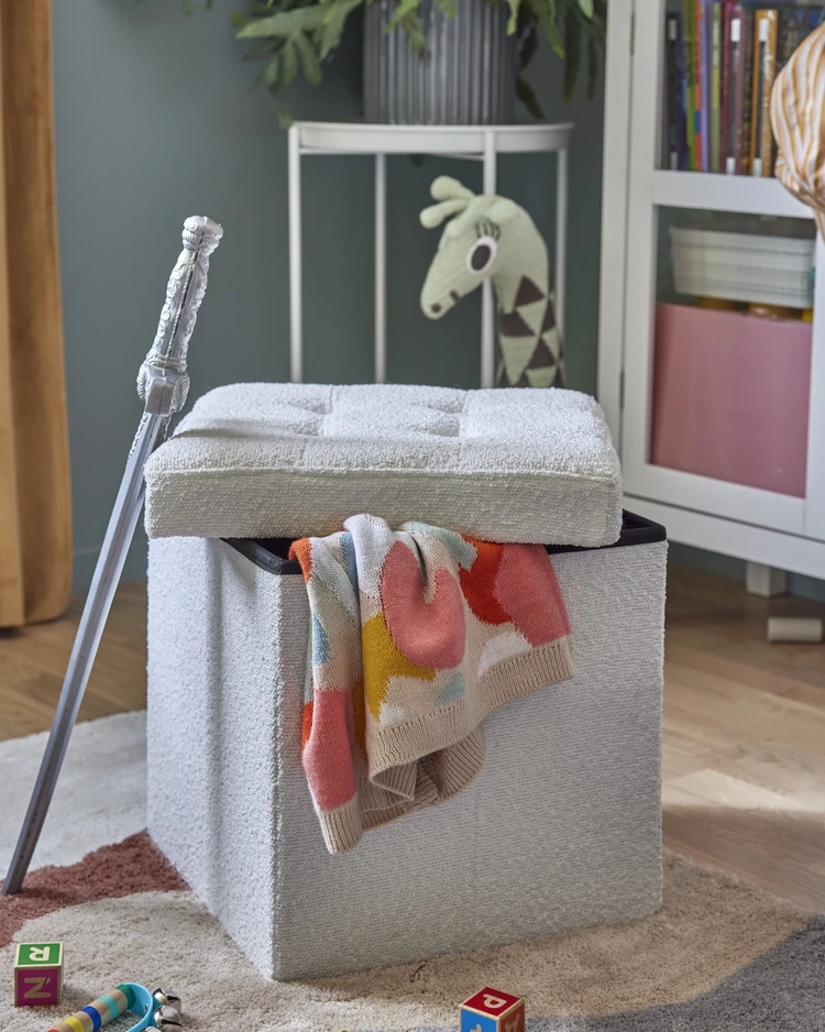 Marja - Sittpall, B 38 cm, bouclétyg - inspiration