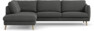 Madison - 3-sits soffa med divan vänster - Grå