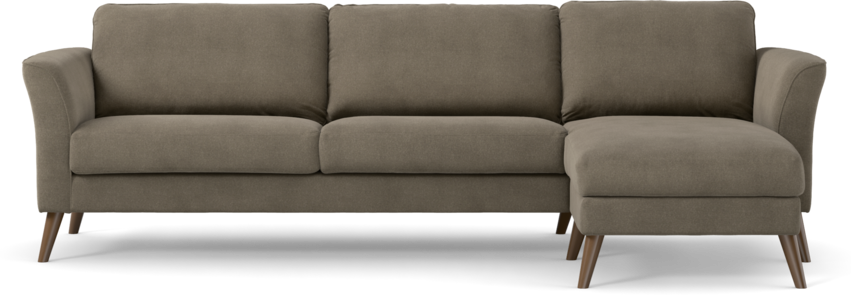 Bridge - 3-sits soffa med schäslong höger - Beige