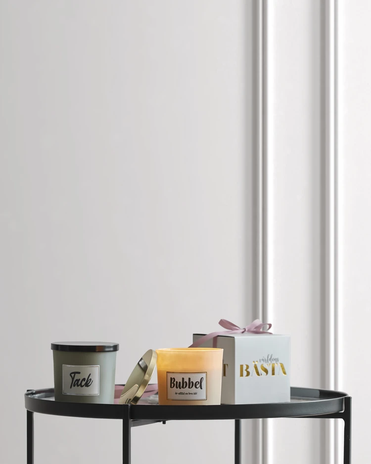 Budskap - Doftljus, Festive Market, brinntid 35 h, 300 gr - inspiration