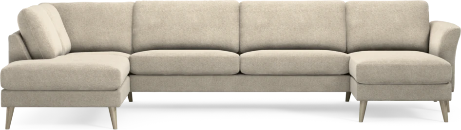 Bridge - 3-sits soffa med divan vänster och schäslong höger - Beige