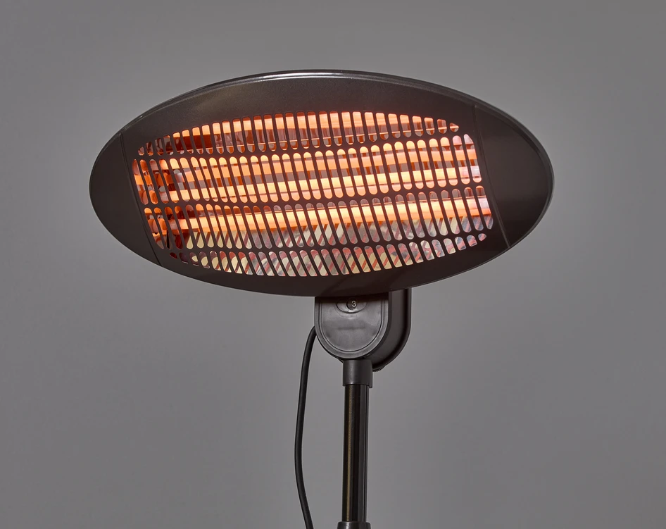 Levin - Terrassvärmare, H 210 cm - Svart
