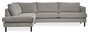 Maison - 2,5-sits soffa med divan vänster - Grå
