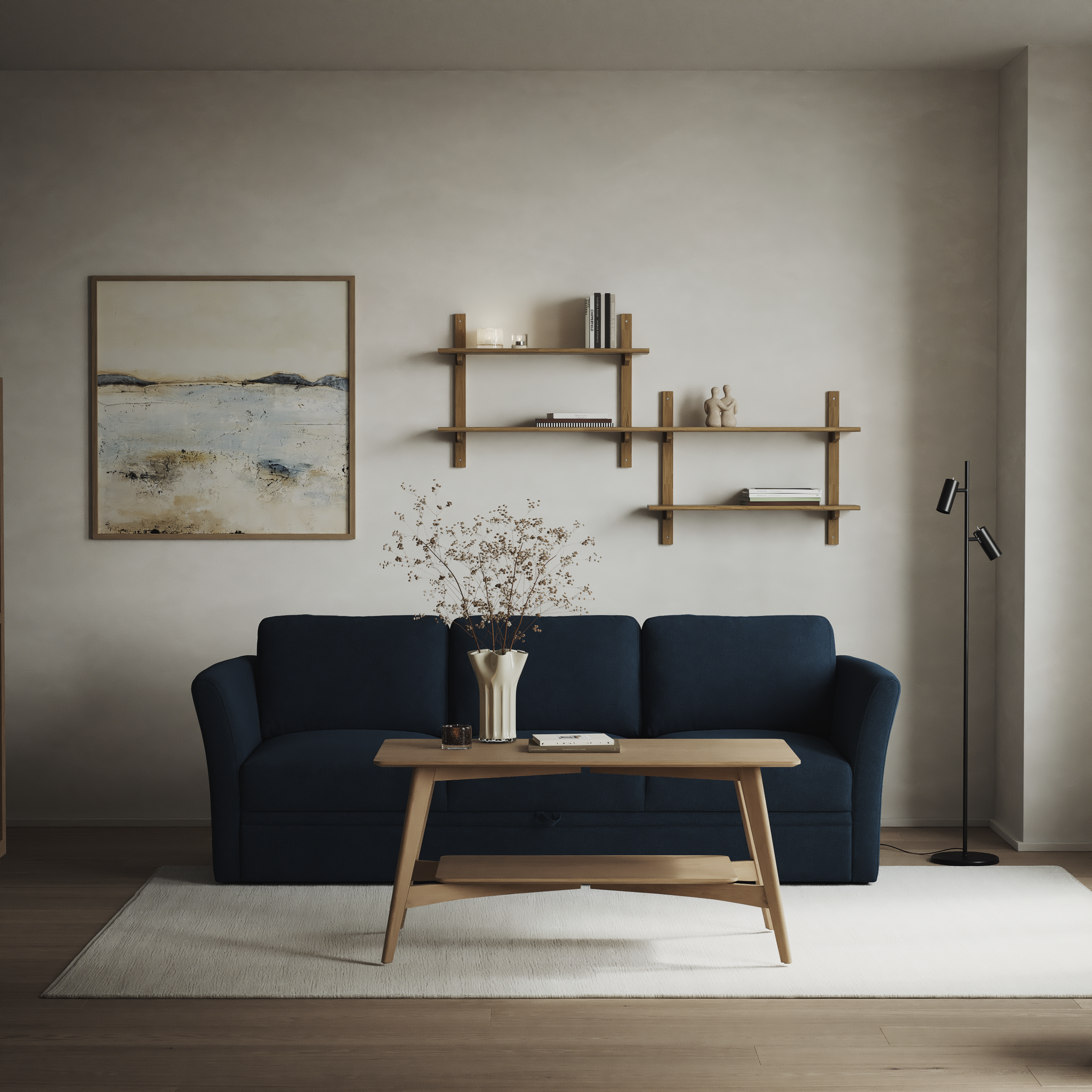 Öland - Bäddsoffa 3-sits, längsbäddad - inspiration