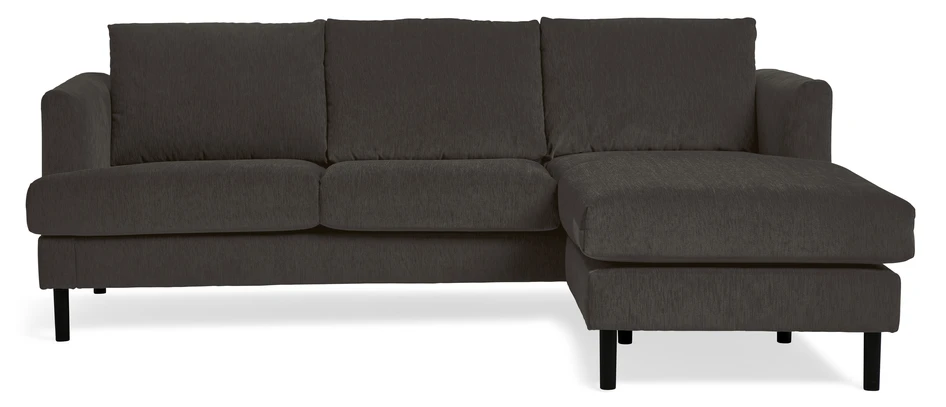 Maison - 3-sits soffa med schäslong höger - Brun