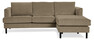 Maison - 3-sits soffa med schäslong höger - Beige