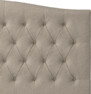Delux Välvd - Sänggavel, 90-210 cm - Beige