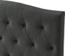 Delux Välvd - Sänggavel, 90-210 cm - Grå