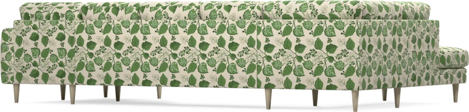 Eden - 3-sits soffa med divan vänster och schäslong höger - Flerfärgad