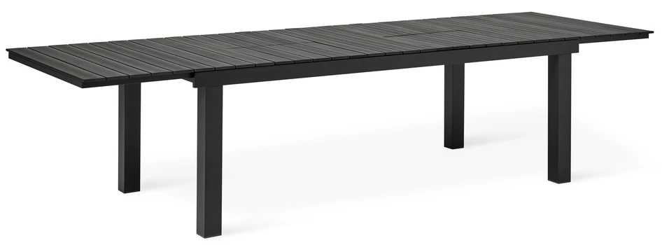 Monza - Utebord, L 220-319 cm - Svart