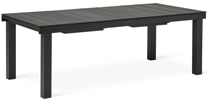 Monza - Utebord, L 220-319 cm - Svart