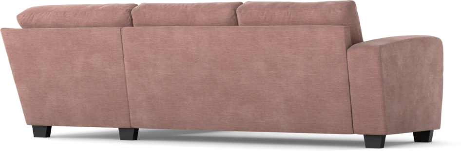 Friday - 2,5-sits soffa med divan höger - Rosa