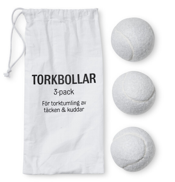 Torka - Torkbollar, 3-pack - Vit