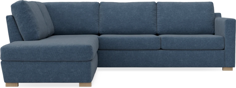 Friday - 2,5-sits soffa med divan vänster - Blå
