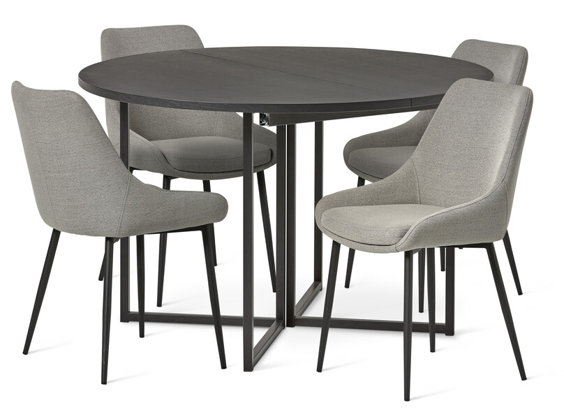 City - Matgrupp med 4 stolar Leon - Beige