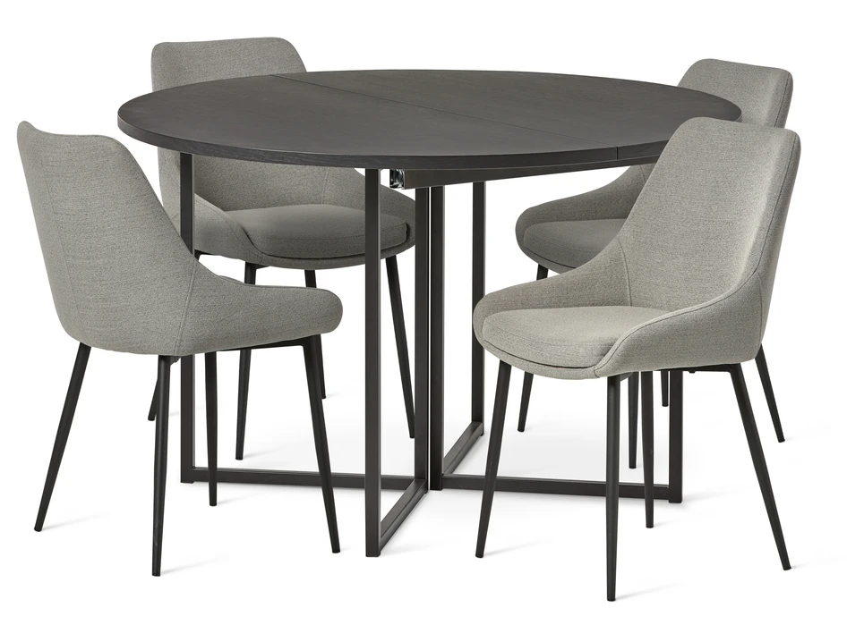 City - Matgrupp med 4 stolar Leon - Beige