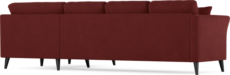 Eden - Hörnsoffa, 3+1-sits - Röd