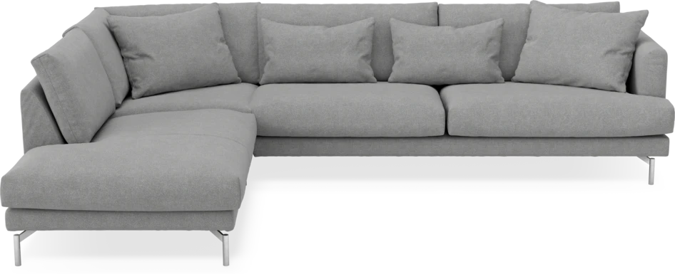 Harper - 3-sits soffa med divan vänster - Grå