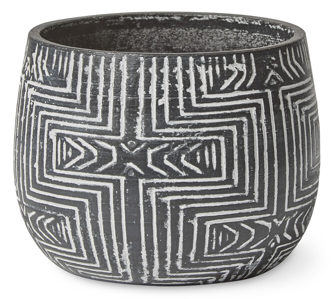 Inka - Kruka, H 18, Ø 23 cm - Svart