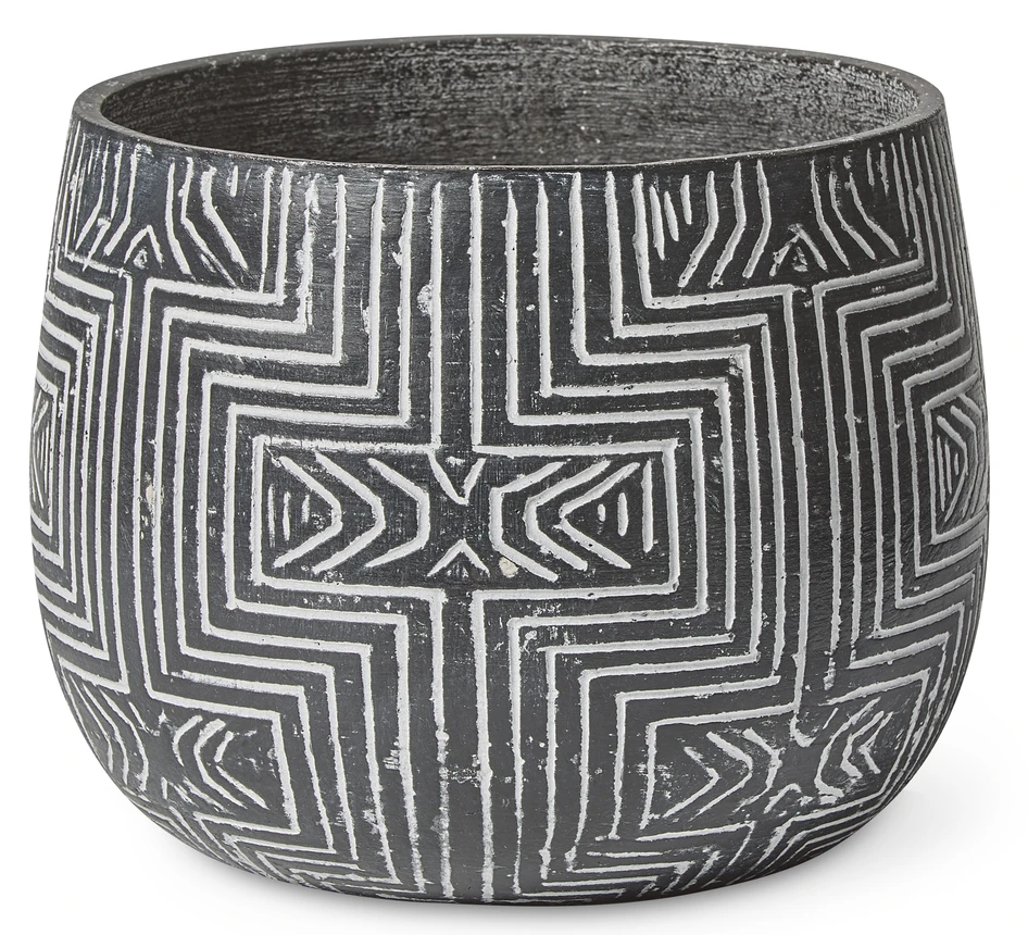 Inka - Kruka, H 25, Ø 31 cm - Svart