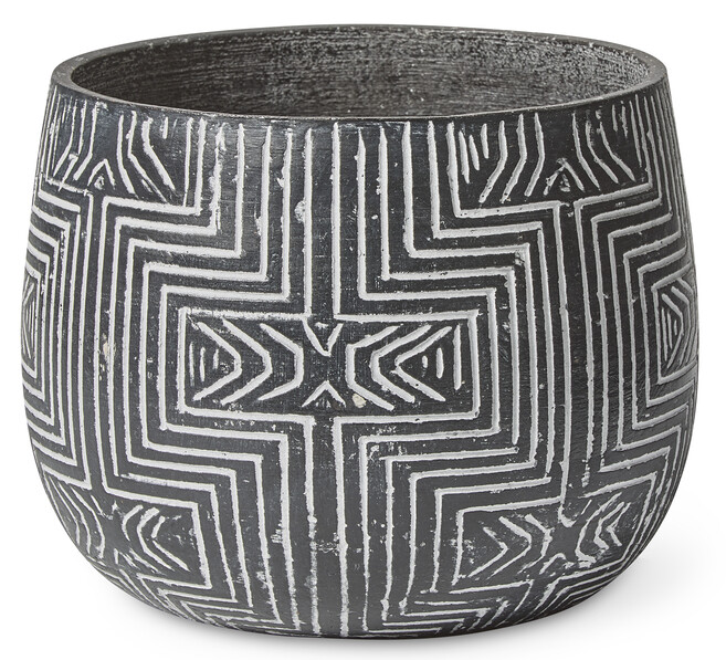 Inka - Kruka, H 25, Ø 31 cm - Svart
