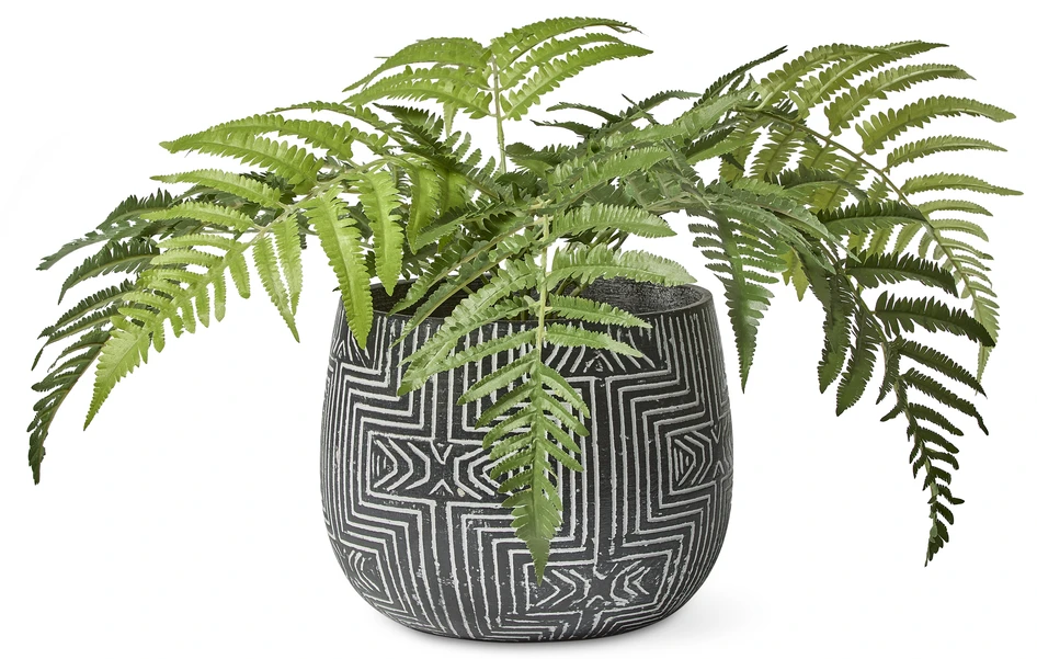 Inka - Kruka, H 25, Ø 31 cm - Svart
